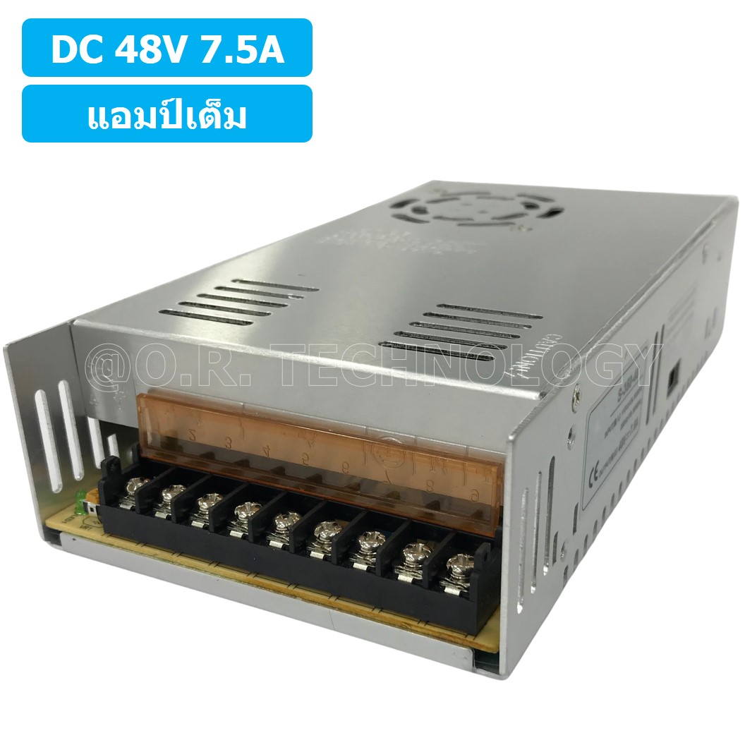 (1ชิ้น) S-350-48 48VDC 7.5A สวิตชิ่งเพาเวอร์ซัพพลาย แหล่งจ่ายไฟ ตัวแปลงไฟ Switching Power Supply แอมเต็ม DC 48V