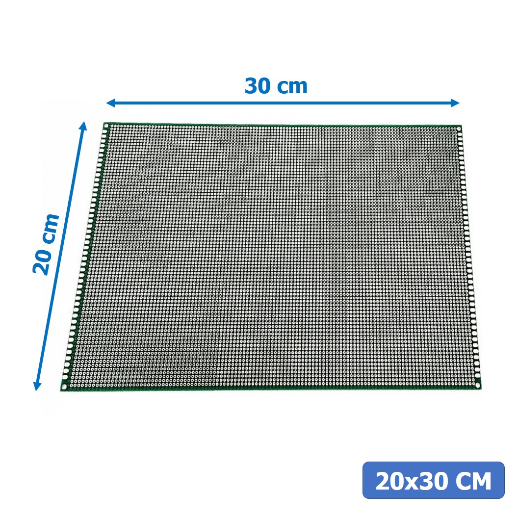 แผ่น PCB แผ่นปริ๊นอเนกประสงค์ 1หน้า/2หน้า Single/Double Side Prototype PCB Printed Circuit Board Perfboard 2.54mm Hole pitch บอร์ดไข่ปลา