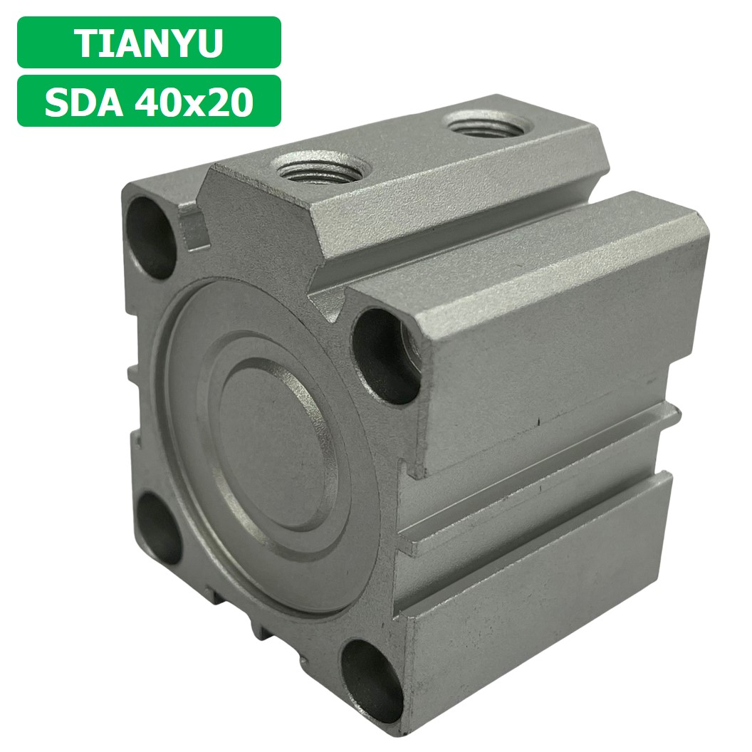 (1ชิ้น) SDA 40x20 กระบอกลมคอมแพค กระบอกลม รุ่นคอมแพค Compact Air Cylinder SDA Series แบบคอมแพค