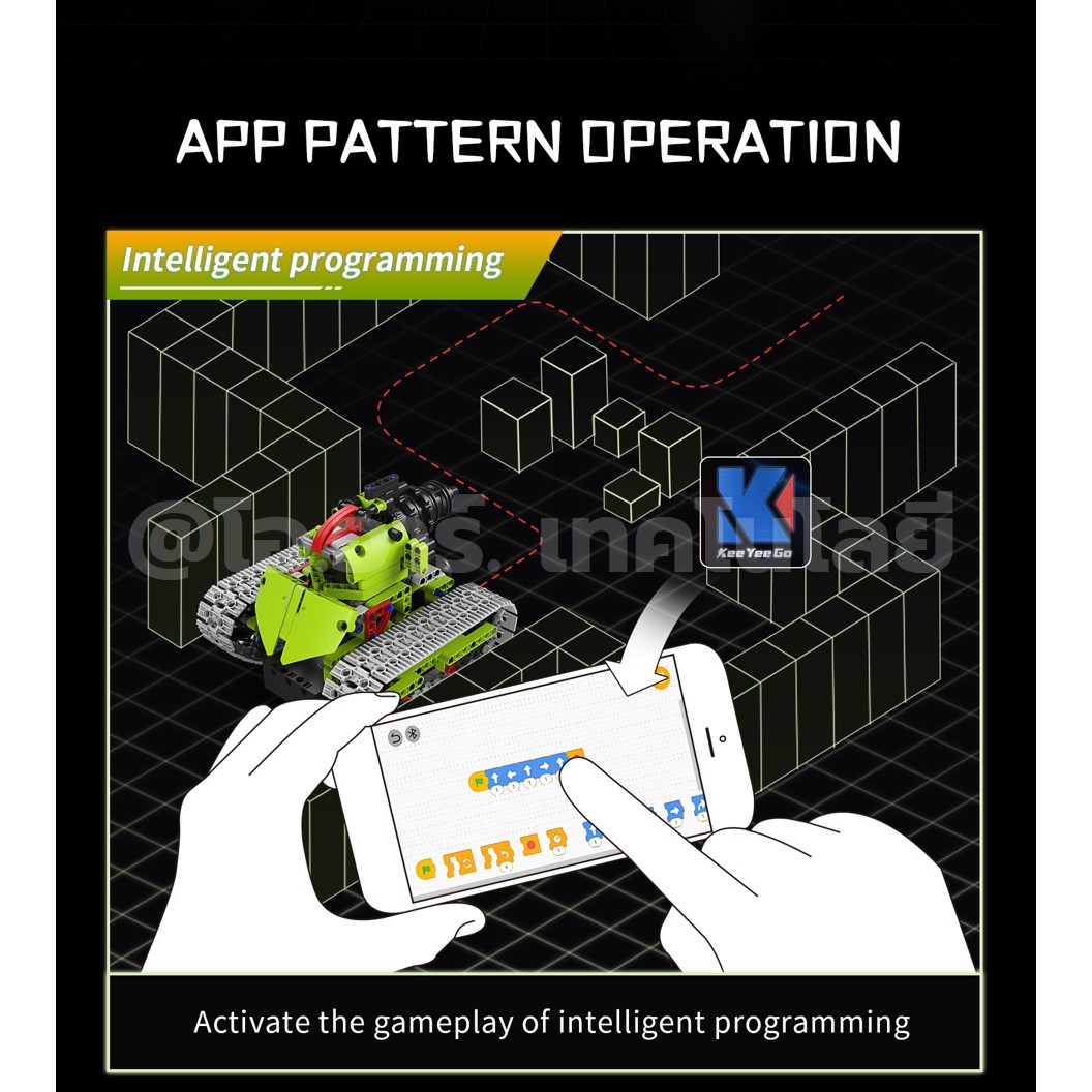 KEEYEE ตัวต่อเสริมทักษะ MULTI FUNCTION ROBOT ของเล่นเสริมทักษะ ตัวต่อ Building Block STEAM Education Programmable Robot
