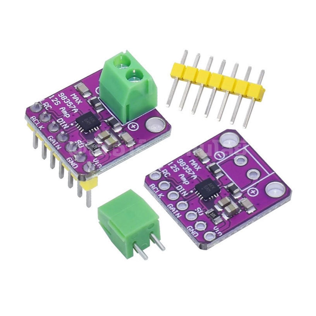 โมดูลขยายเสียง บัดกรี/ไม่บัดกรี MAX98357 I2S 3W Class D Amplifier Breakout Interface Dac Decoder Module Audio Amplifier Filterless