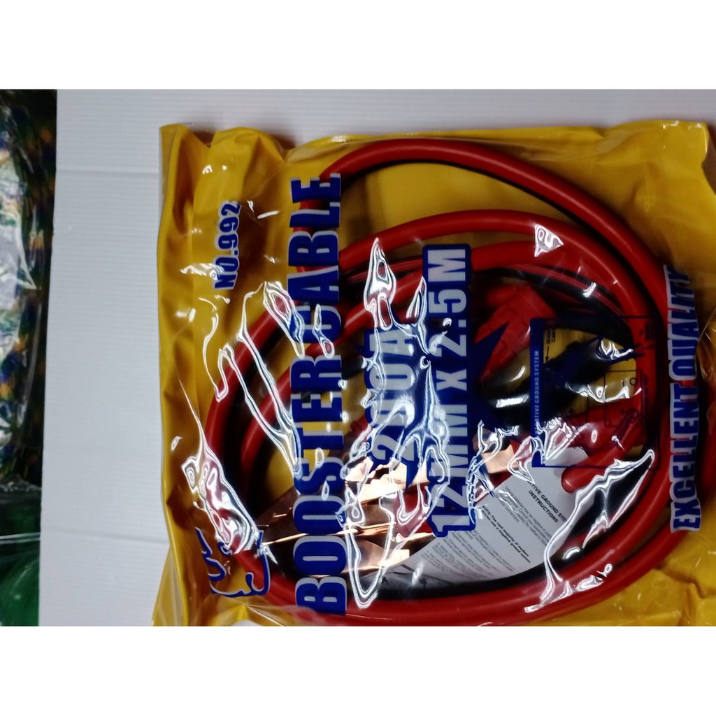 สายพ่วงแบตเตอรี่รถยนต์ 2.5M x 12MM (ราคารวมแวท) สายจั๊มแบตเตอรี่