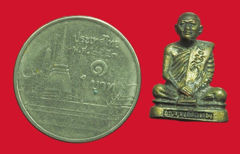 ขายแล้ว*39079 รูปหล่อหลวงพ่อแพ วัดพิกุลทอง สิงห์บุรี ไม่มีกล่องเนื้อเงิน 8