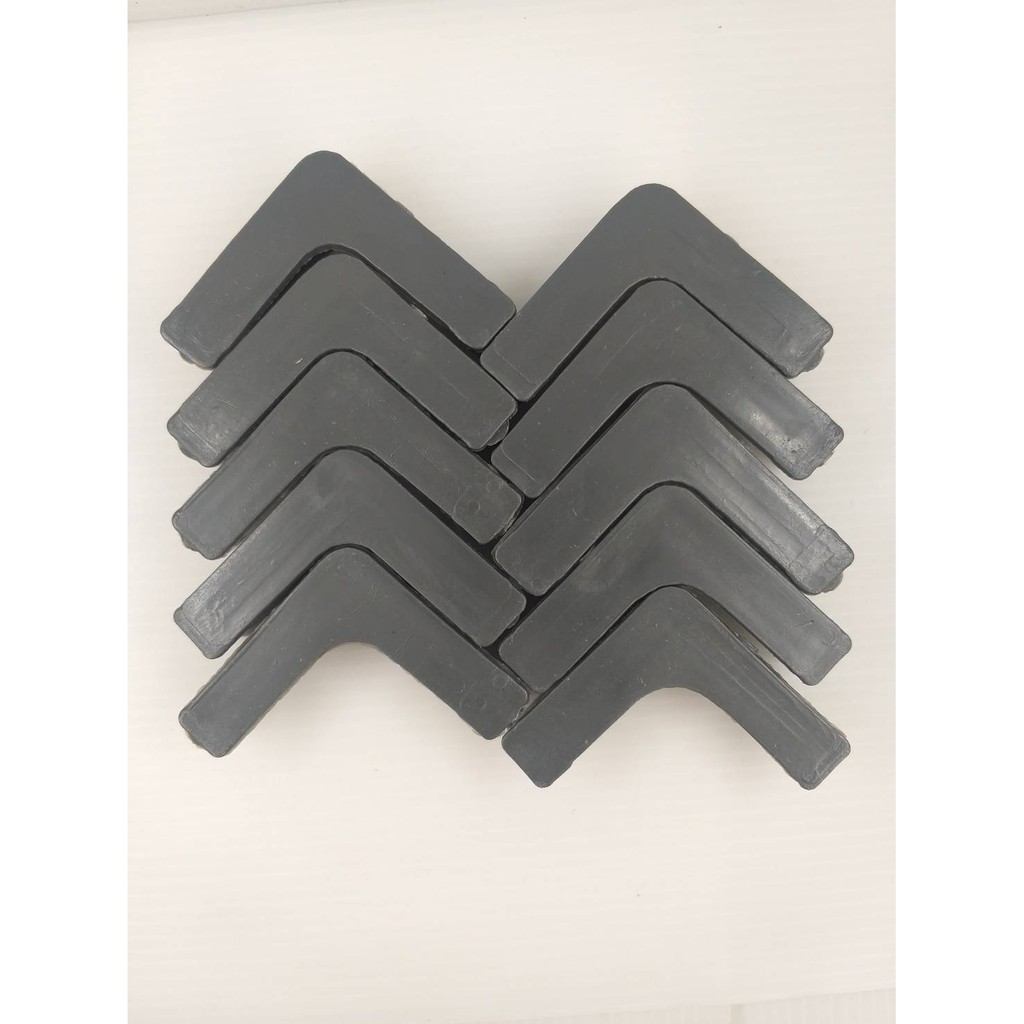 ที่รองเหล็กฉาก PVC (แพ็คละ 10 อัน)(ราคารวมแวท) พลาสติก ยาง ยางรองขาเหล็กฉาก