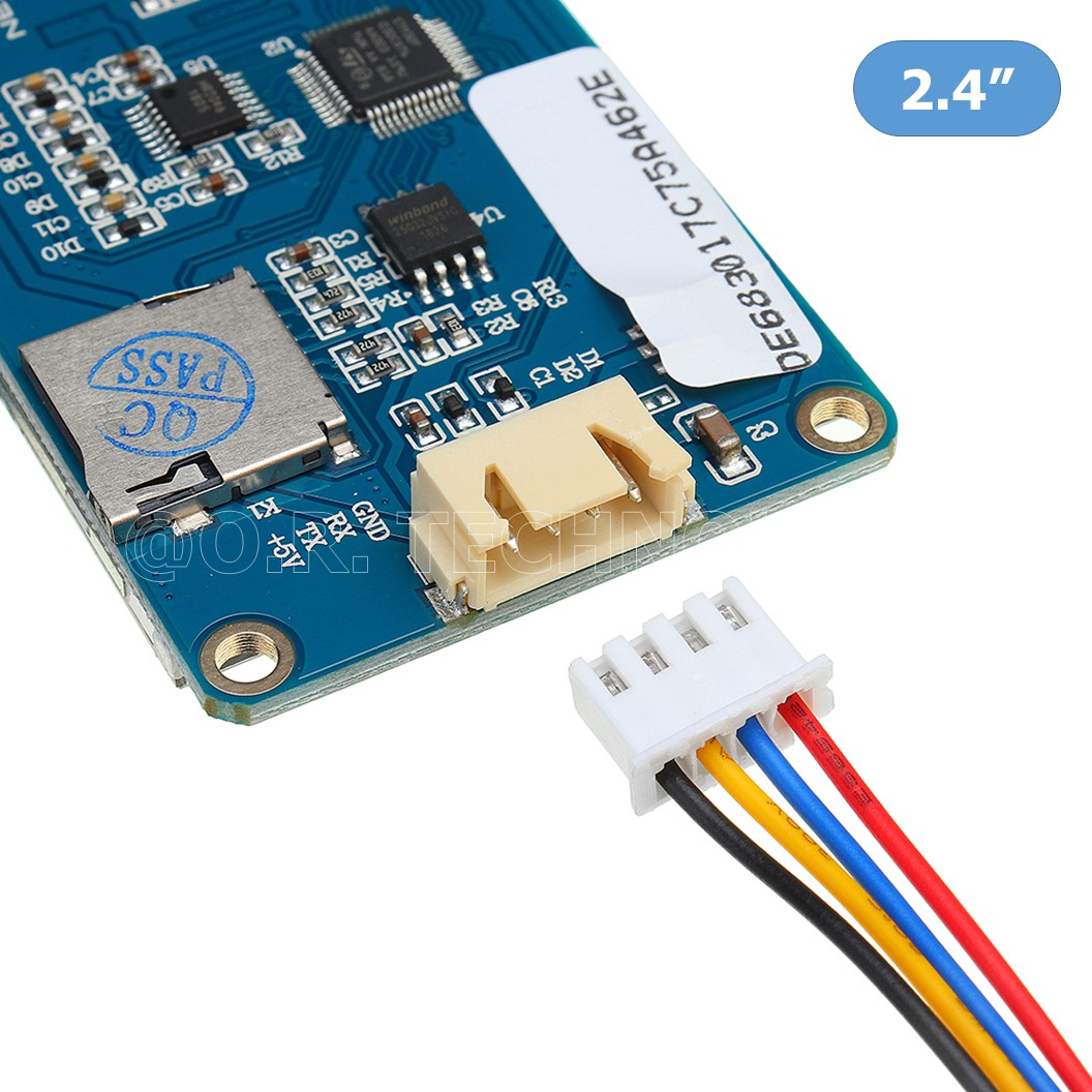 (1ชิ้น) AA292 จอแสดงผล แบบสัมผัส Nextion NX3224T024 ขนาด 2.4 นิ้ว Resistive Touch Screen Man-machine interface HMI kernel