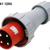 HTN0441 ปลั๊กตัวผู้กลางทาง 3P+E 125A 400V IP67"DAKO"