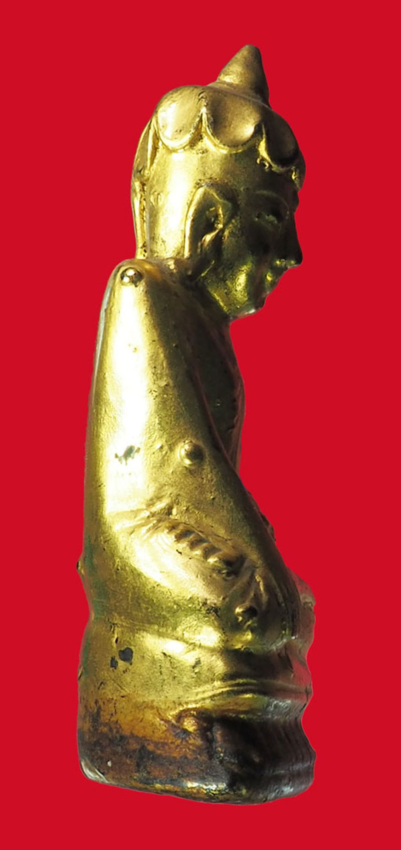 *33021 พระบัวเข็ม ลงรักปิดทอง ขนาดความสูง ประมาณ 4 นิ้ว เก่า 2