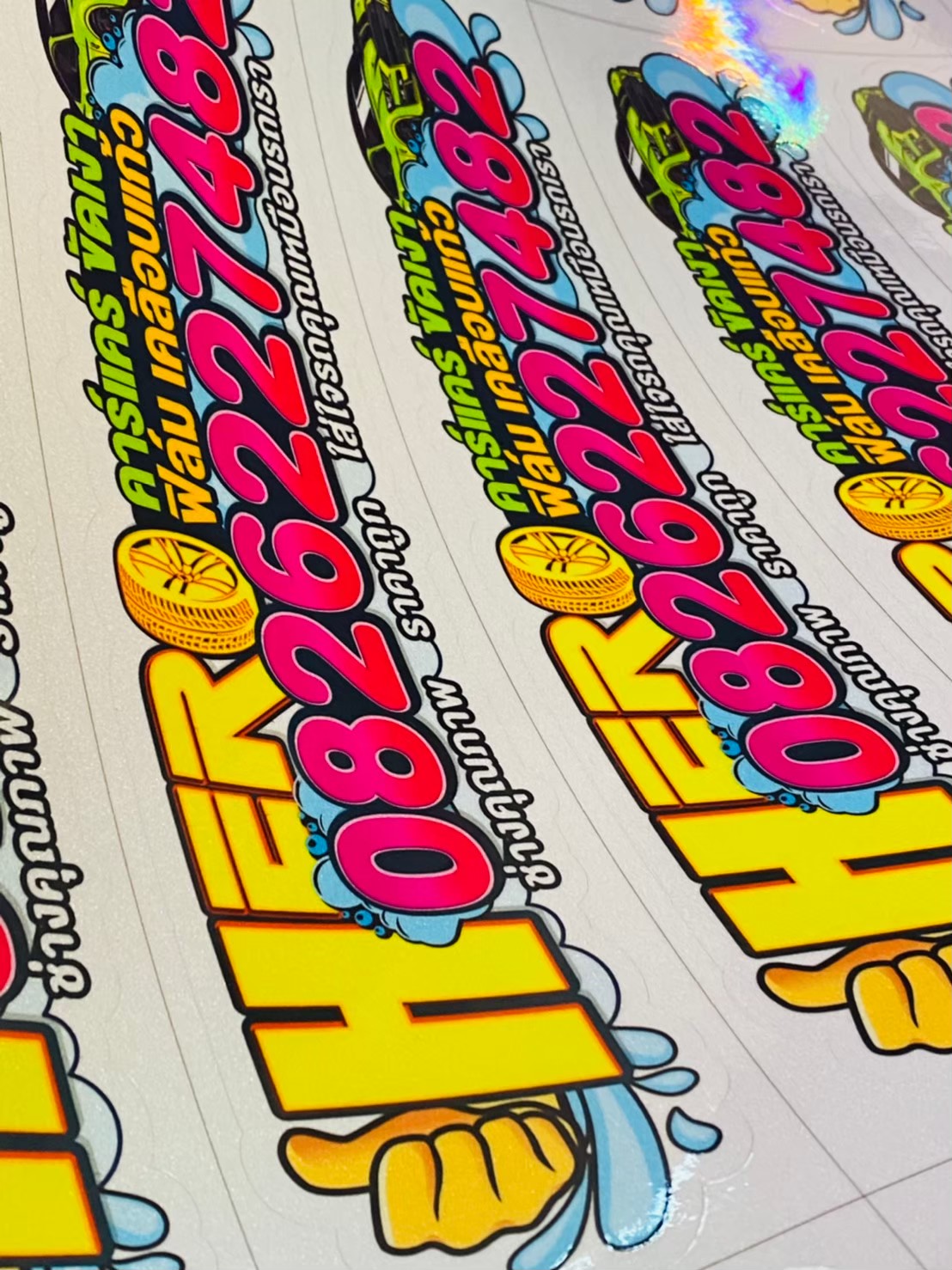 งานพิมพ์สติ๊กเกอร์ไดคัท