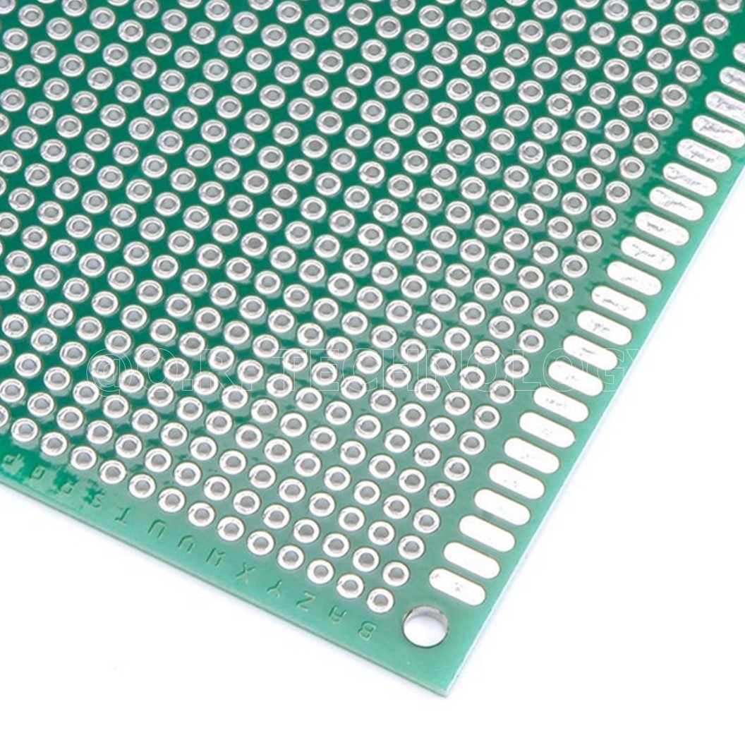 แผ่น PCB แผ่นปริ๊นอเนกประสงค์ 1หน้า/2หน้า Single/Double Side Prototype PCB Printed Circuit Board Perfboard 2.54mm Hole pitch บอร์ดไข่ปลา