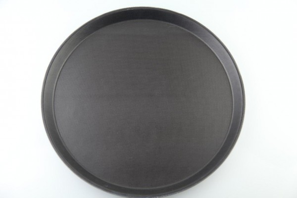 NSTNB-14 ถาดเสิร์ฟกันลื่นแบบกลม สีดำ