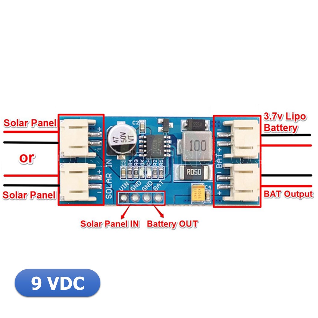 (1ชิ้น) NA642 โมดูลชาร์ตแบตเตอรี่ ลิเธียม ที่ชาร์จโซล่า CN3791 MPPT Solar Charger Module 9VDC to 3.7-4.2VDC 2A