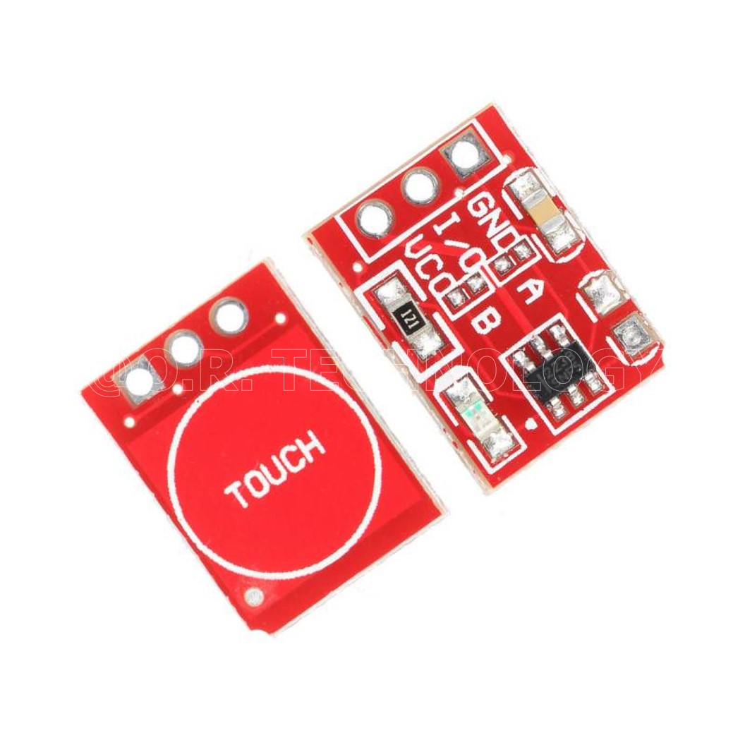 (1ชิ้น) AA195 โมดูล ปุ่มกด แบบสัมผัส TTP223 Touch Button Module Self-Locking Inching Capacitive Switch