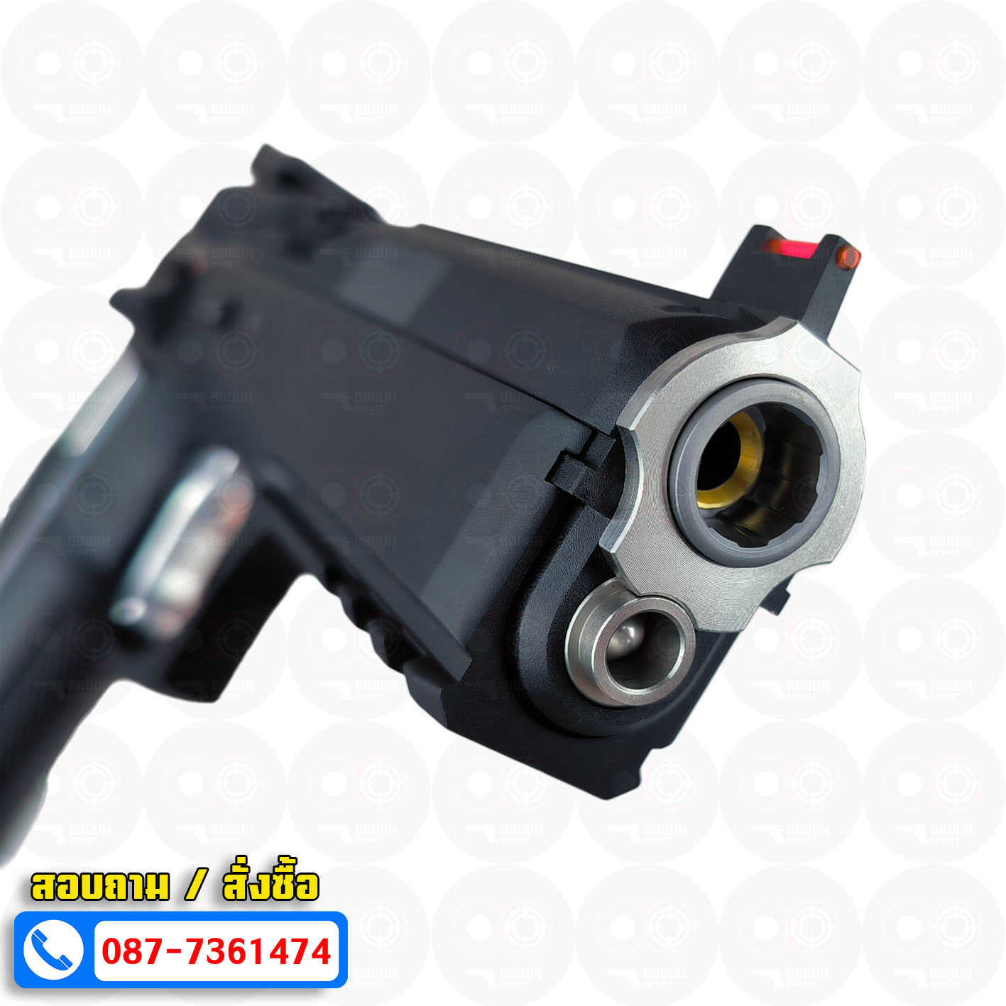 บีบีกันอัดแก๊ส KJ Works CZ 75 SP01 ACCU Custom BB GUN