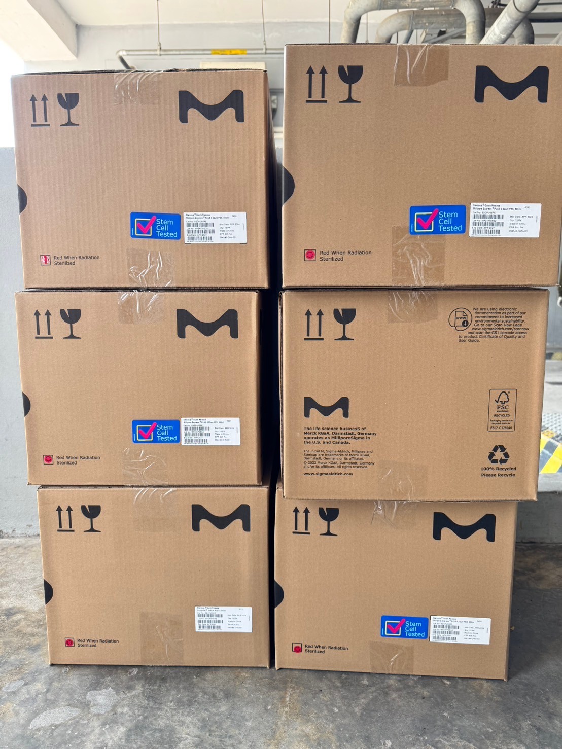 S2HVU05RE Stericup Quick Release-HV Sterile Vacuum Filtration 500 mL process volume, 0.45 µm pore size, PVDF membrane