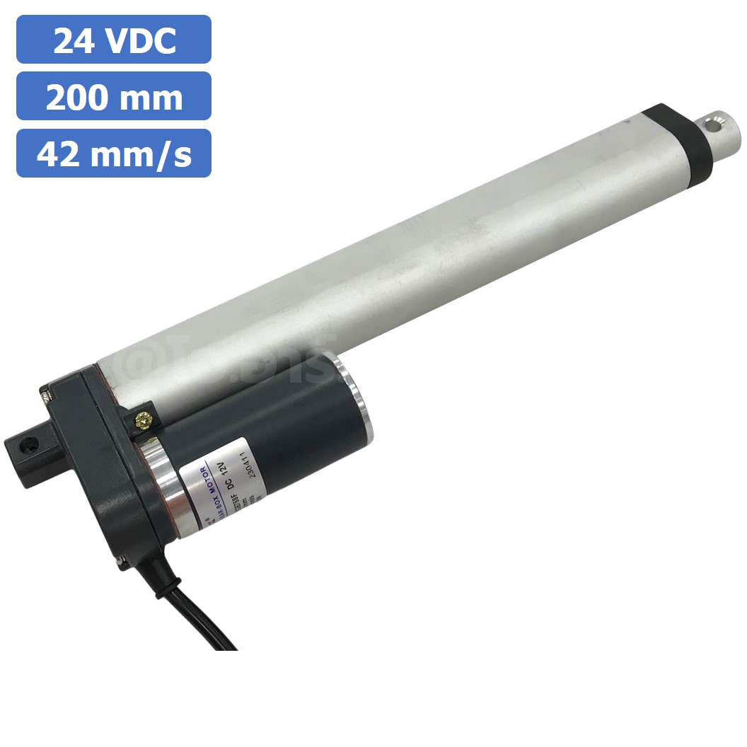 ZGB758 มอเตอร์ก้านชัก ระยะชัก 200mm 42mm/s 24VDC 125N Electric Linear Actuator Putter DC Stroke Length 200mm ZHENGKE พัตเตอร์ไฟฟ้า