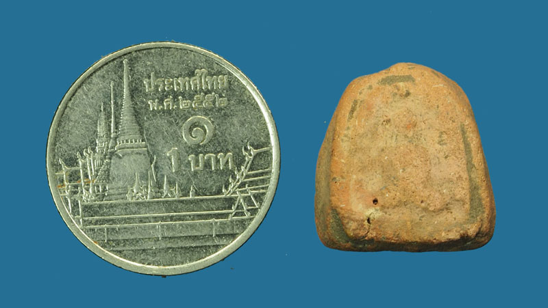 *30481 พระพิมพ์เล็บมือ ปรกโพธิ์ วัดราชนัดดา กรุงเทพ เนื้อดิน 9.1