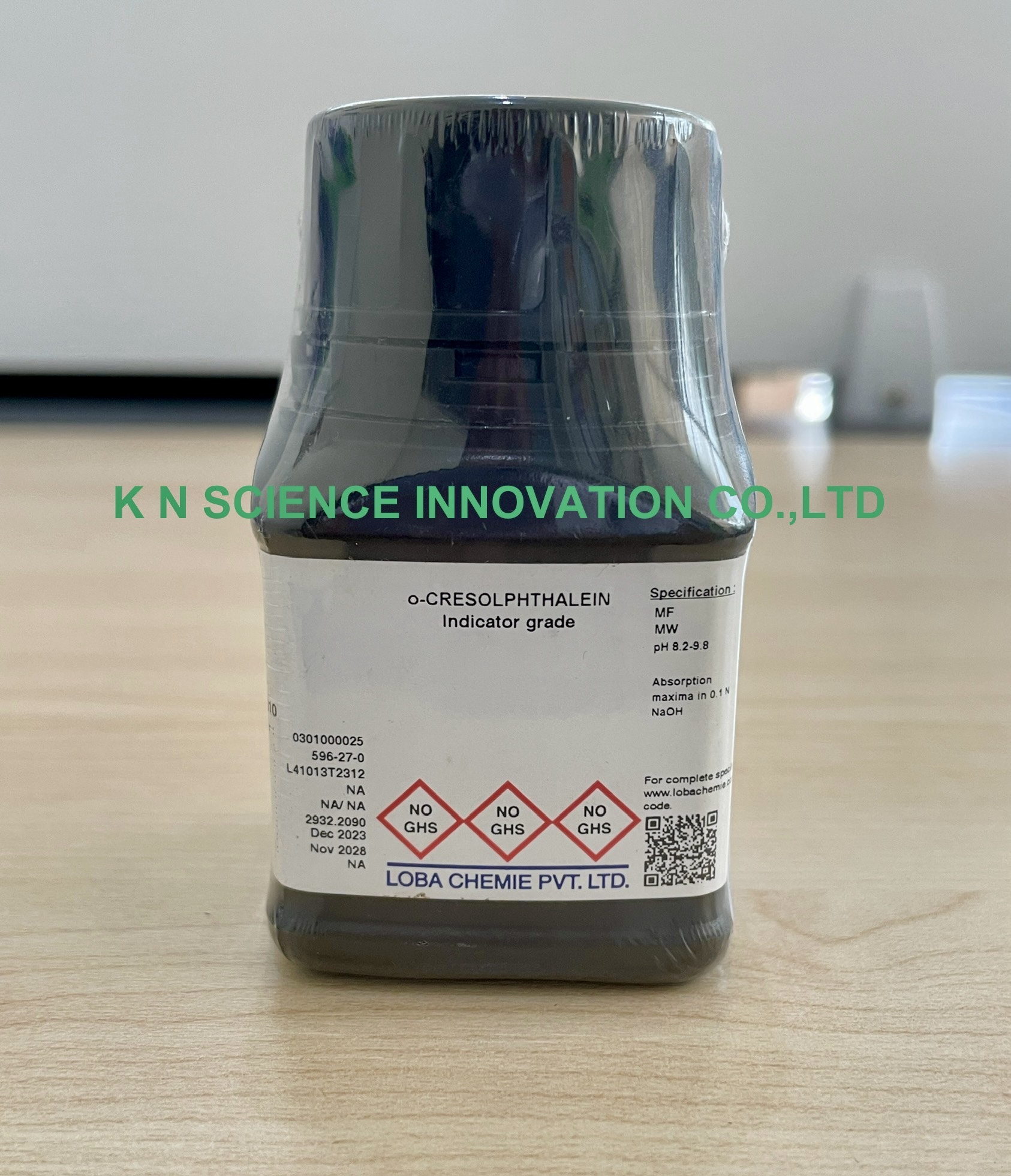 o-Cresolphthalein, indicator 596-27-0 ,500 g , Loba 0301000500