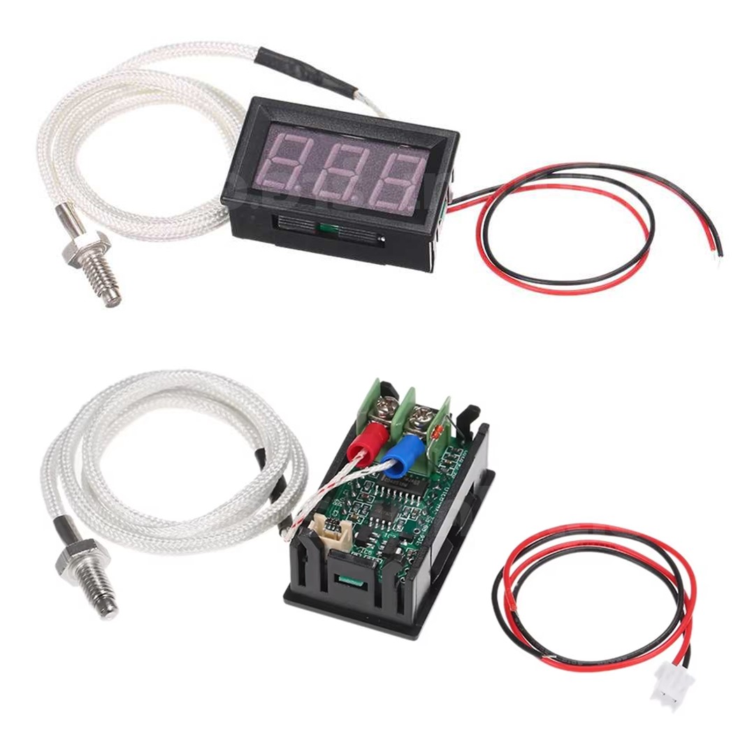 TC001 เครื่องวัดอุณหภูมิ เทอร์โมมิเตอร์ 0.56” LED 12V Thermometer Temperature meter (-50°C-110°C)