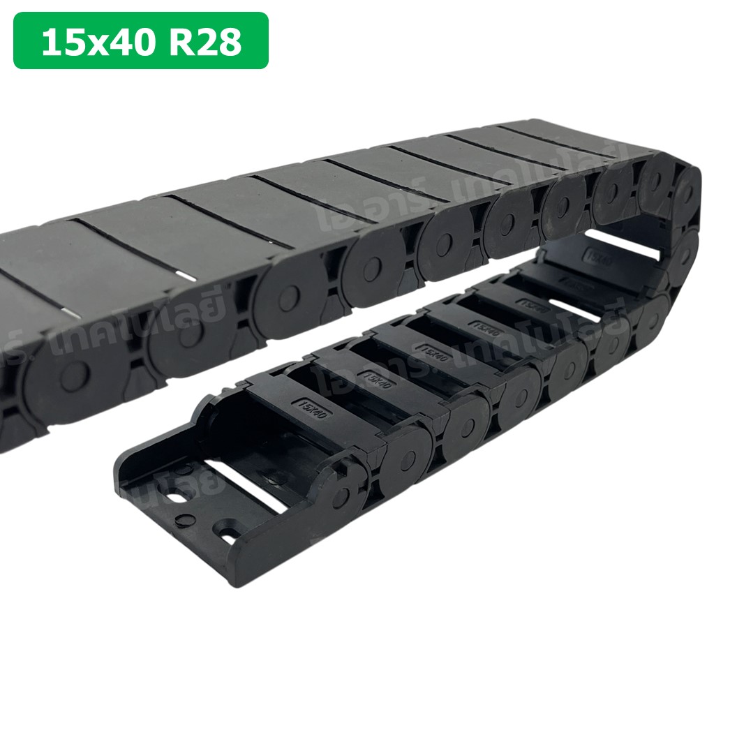 รางกระดูกงู รางสายไฟ H7-20 x W7-50 x 1000mm R15/R18/R28/R55 Drag chain engraving machine รางกระดูกงูร้อยสายไฟ Cable Dragchain รางร้อยสายไฟ