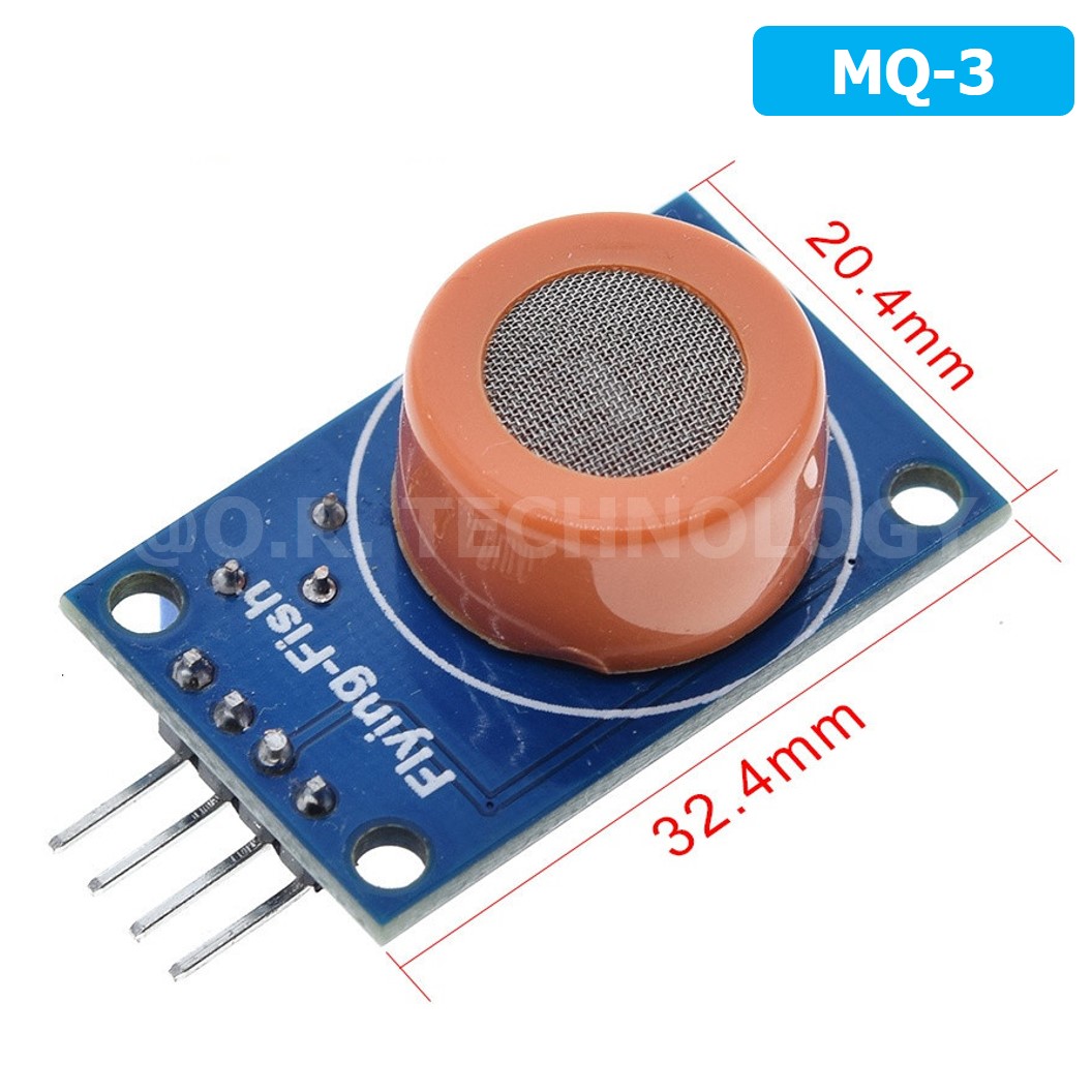 AB047 MQ-3 เซนเซอร์ตรวจจับ แอลกอฮอล์ Alcohol Ethanol Sensor Gas Sensor Detection เซนเซอร์แก๊ส เซนเซอร์ตรวจจับก๊าซ