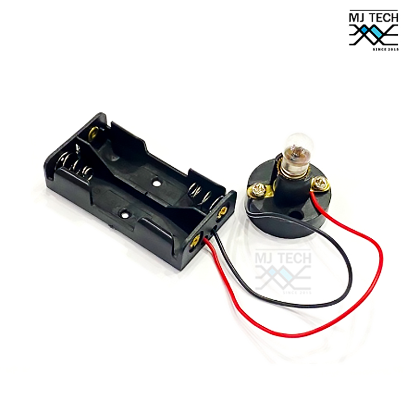 ชุดหลอดไฟทดลองแสงสว่าง ขนาดเล็ก ขั้ว E10 (รวมถ่าน)