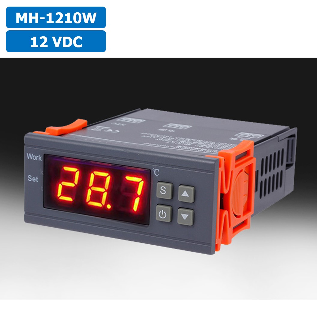 MH1210W 12VDC เครื่องควบคุมอุณหภูมิ Digital Temperature Controller Heating/Cooling Control Thermostat Regulator MH-1210W