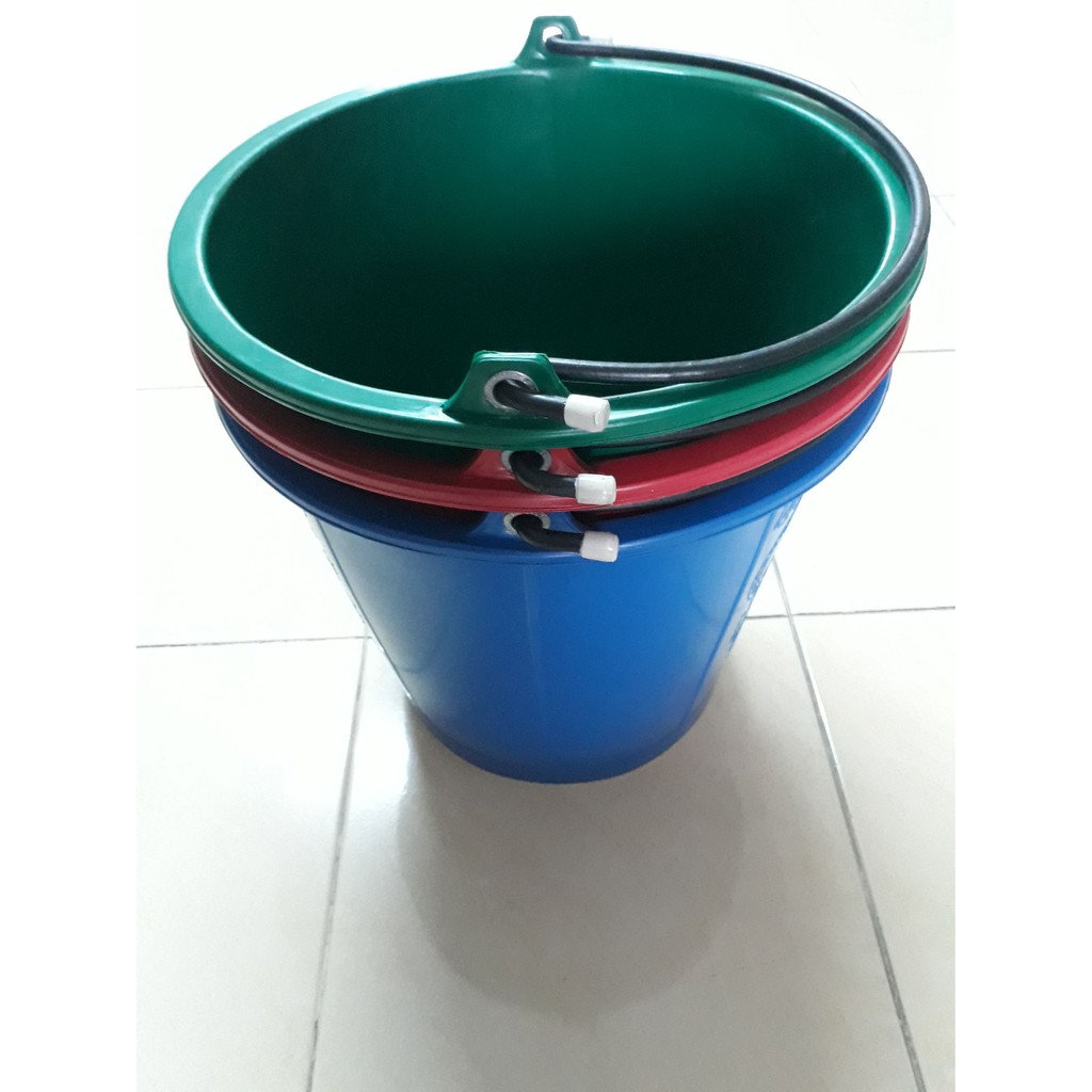 ถังน้ำพลาสติก เกรดA+ คุณภาพเหนียว ใช้งานคุ้มค่า ขนาด เบอร์ 16 ถังปูนใส่น้ำ ถังปูน ถังน้ำ ถังหูหิ้ว ถังพลาสติกหนา