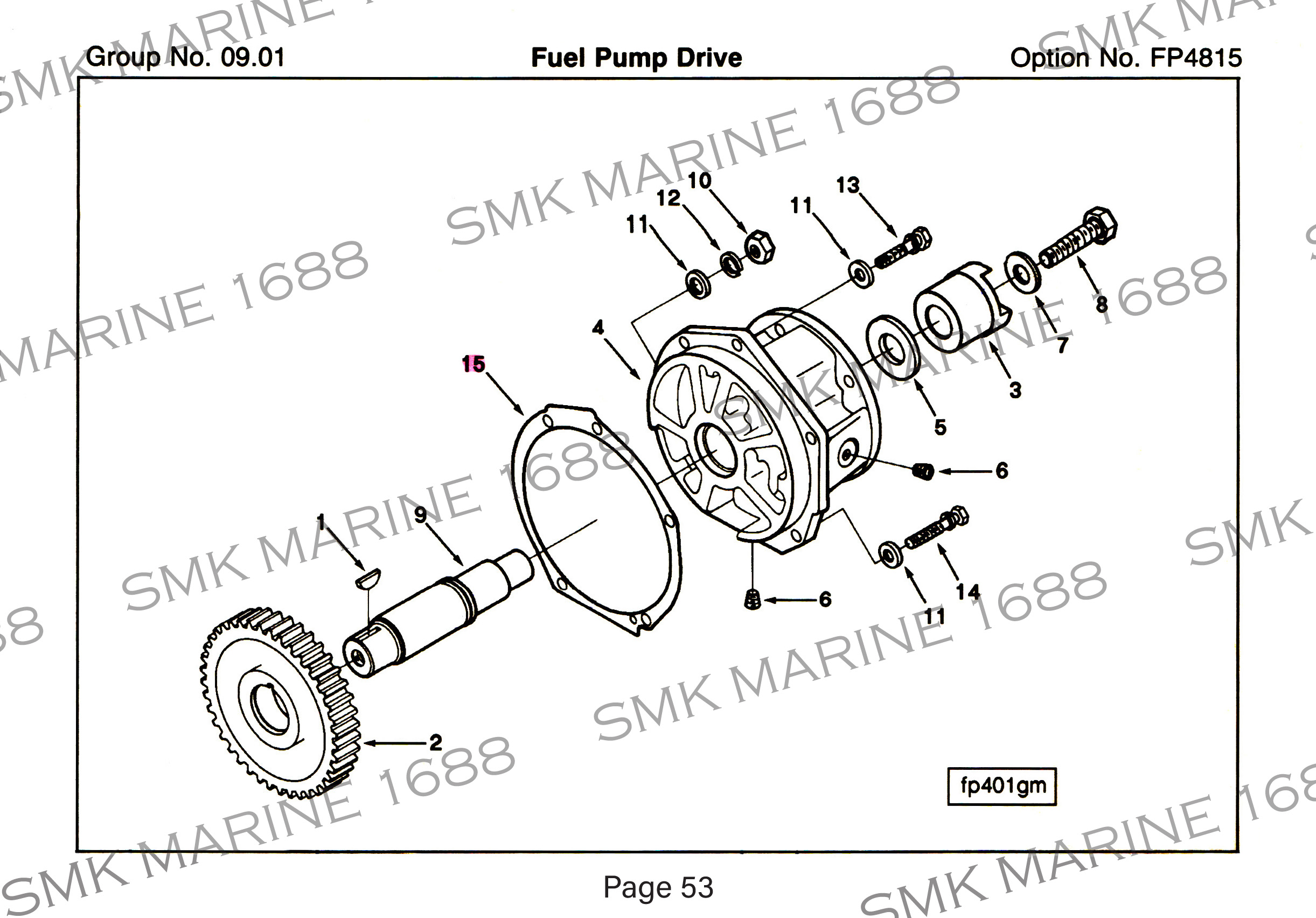 Cummins K Series 3000175 Jaw Coupling Hub / ยอยตัวขับปั๊มน้ำมันโซล่า
