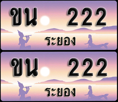 ทะเบียนรถ 222 – ขน 222 ระยอง (1)