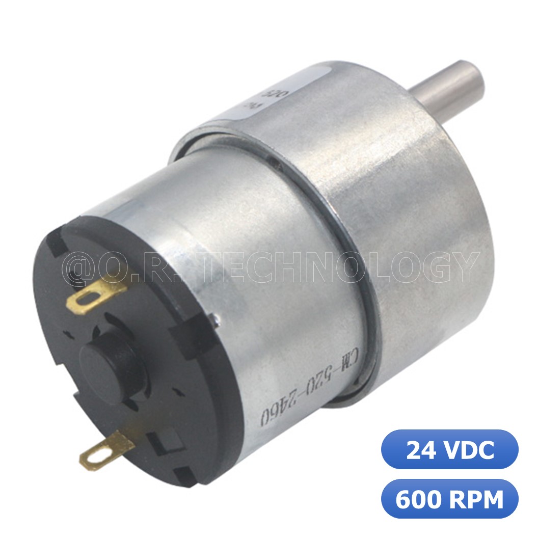 (1ชิ้น) JB035 มอเตอร์ มอเตอร์เกียร์ มอเตอร์อเนกประสงค์ ทอร์กสูง JGB37-520 JGB-520 Motor gear DC24V ความเร็วรอบ 600RPM/MIN (แกนขนาด 6mm, Shaft D)