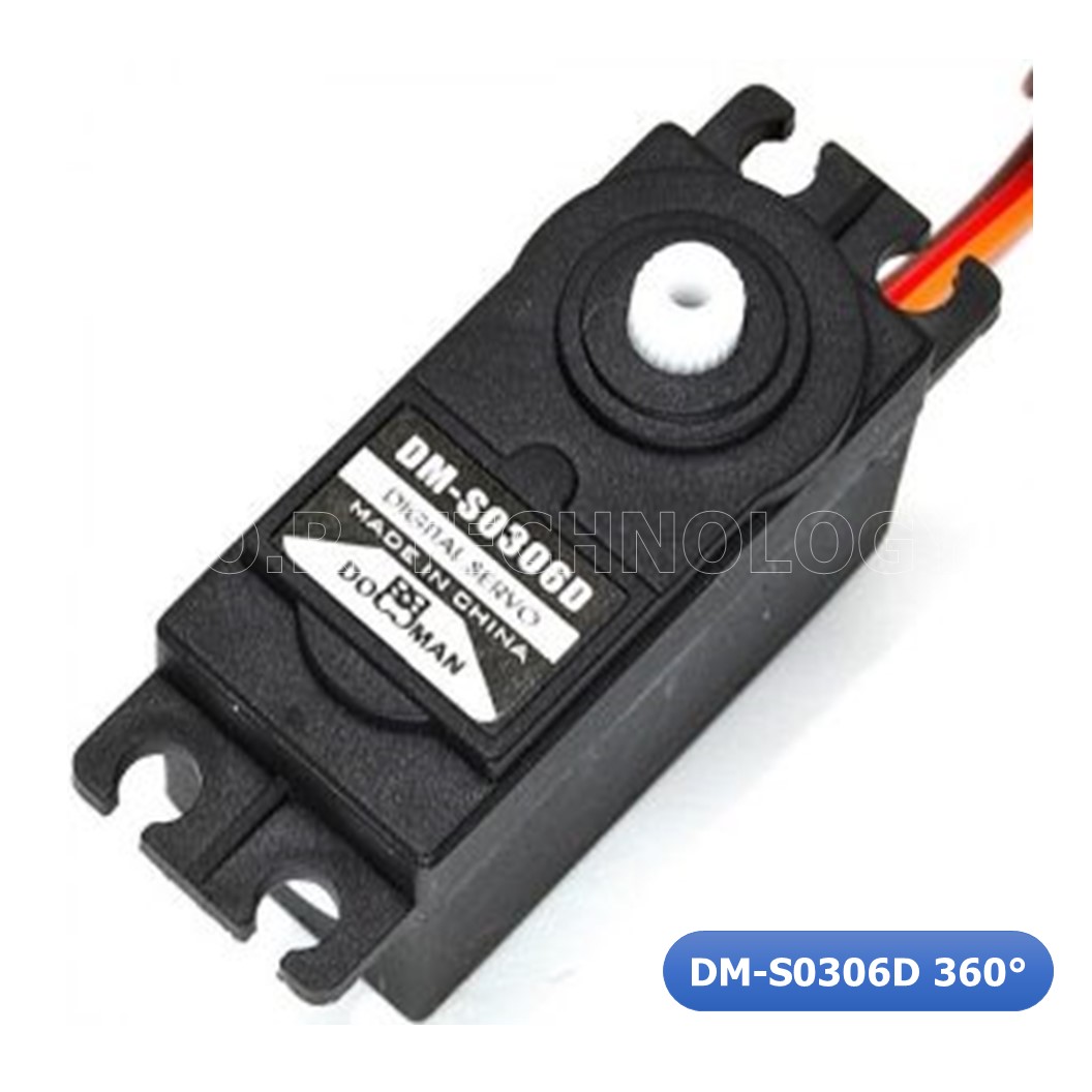 (1ชิ้น) NA124 เซอร์โวมอเตอร์ ดิจิตอล DM-S0306D Digital Servo 360 องศา 3kg