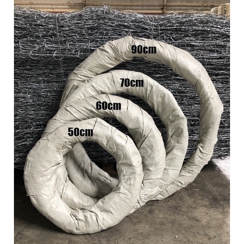 ลวดหนามหีบเพลง ลวดหนามทหาร (ราคารวมแวท)(รุ่นหนา0.30มม.) สเปกราชการ BTO-22 ความยาว 10 เมตร ลวดหนามล้อมรั้ว รั้วทหาร