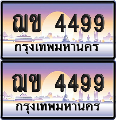 ทะเบียน 4499 ป้ายประมูล - ฌข 4499 พร้อมส่งมอบ จากกรมขนส่ง (เลขสวย)