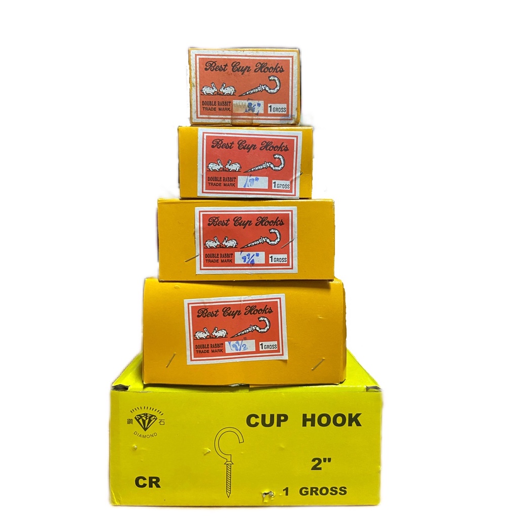 ตะขอตรากระต่ายตัว L และ C มีหลายขนาดให้เลือก 3/4" - 2" (ราคารวมแวท) สกรูเกลียวปล่อย ที่แขวนรูปตัวซี