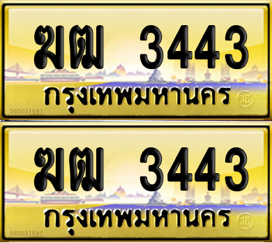 ทะเบียน 3443 ป้ายประมูล – ฆฒ 3443 ป้ายทอง (4)