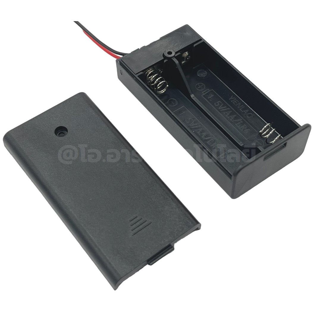 BH-AA รางถ่าน AA 1/2/3/4/8ก้อน แบบมีฝาปิด/ไม่มีฝาปิด อนุกรม Battery Holder Case Box AA 1.5-12VDC