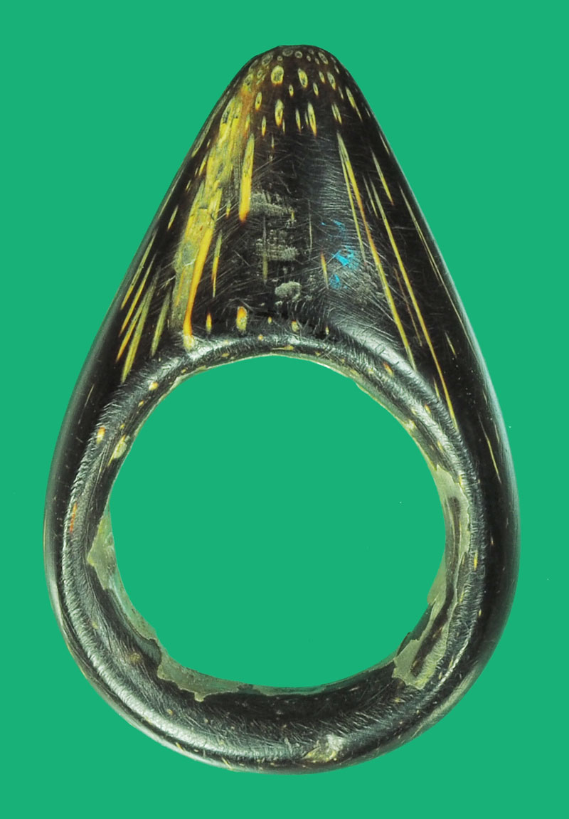 ขายแล้ว*38353 เครื่องราง แหวนเขาแกะ พอมีอายุ ไม่ทราบที่และปีสร้าง 12