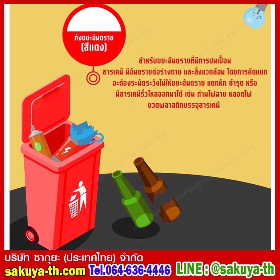 ถังขยะทรงเหลี่ยม