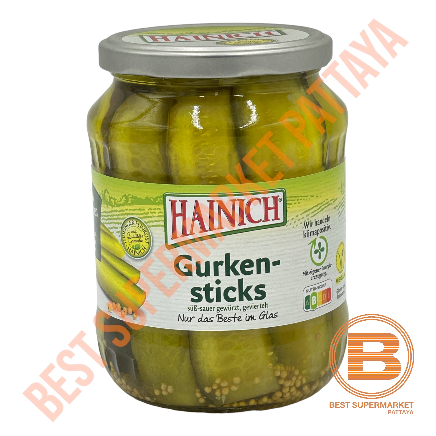 ไฮนิช แตงกวาดอง ชนิดแท่ง 670 กรัม Hainich Gurken-sticks 670 g.