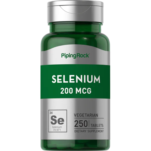 ขวดใหญ่ 250 เม็ด Piping rock Selenium 200 mcg ซีลีเนียม จากอเมริกาค่ะ