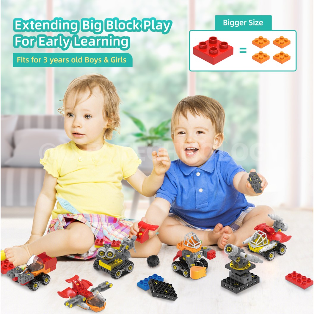 Makerzoid MKZ-OBK-MET Big Building Block ชุดเรียนรู้ เสริมทักษะ หุ่นยนต์ ตัวต่อ ส่งเสริมการเรียนรู้