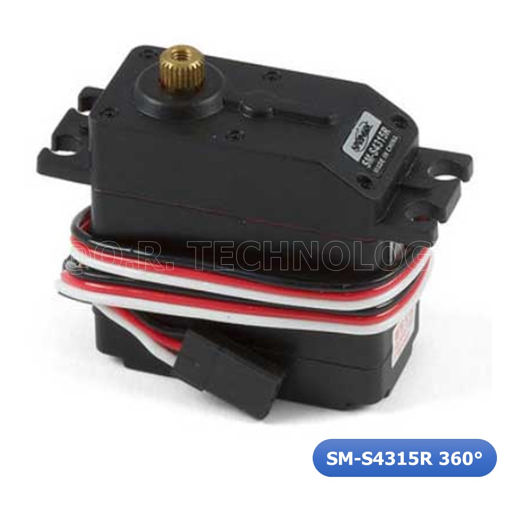 (1ชิ้น) NA303 เซอร์โวมอเตอร์ Spring RC SM-S4315R Continuous Rotation Robot Metal Gear Servo 15KG 360 องศา