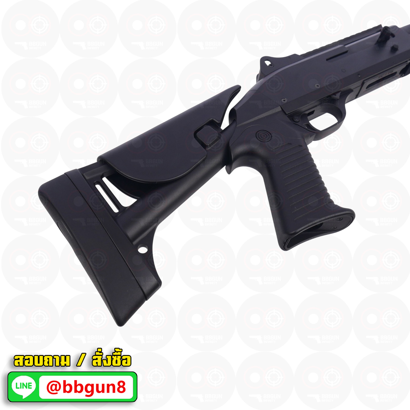 บีบีกันปืนลูกซอง Benelli M4 Super 90 Shotgun Tactical (ยิงกระจาย 3 นัด) - CYMA CM.373M Metal version