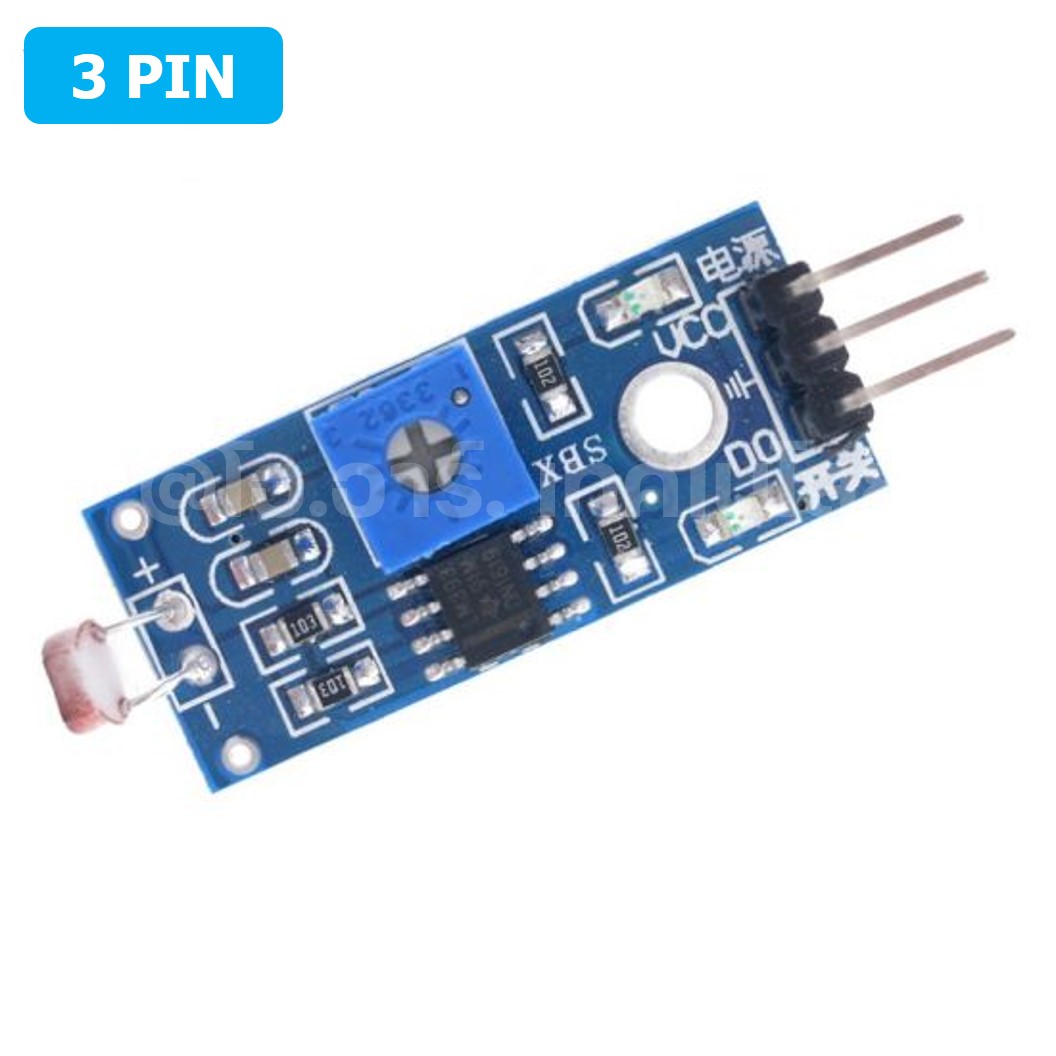 เซนเซอร์ตรวจจับแสง Photosensitive Sensor 3Pin 4Pin LDR Photoresistor Sensor Module