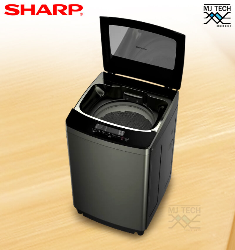 SHARP เครื่องซักผ้า ฝาบน ขนาด 12 กก. รุ่น ES-WJX12-GY