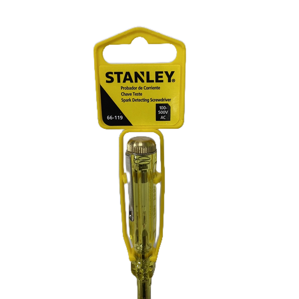 ไขควงลองไฟ STANLEY ไขควงลองไฟสีเหลือง ไขควงวัดไฟ 66-119 ปากกาวัดไฟ ไขควงเช็คไฟ ไขควงวัดไฟอย่างดี