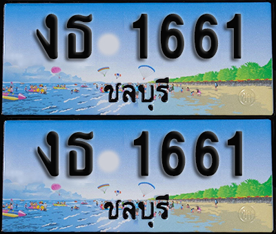 ทะเบียน 1661 – งธ 1661 ชลบุรี ผลรวมดี 20 (1)