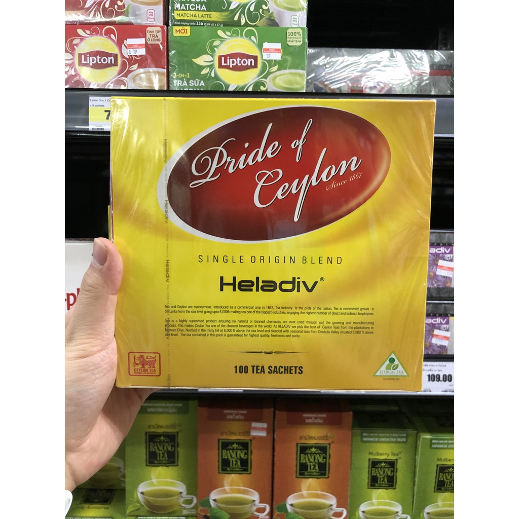 เฮลาดิฟ ชา ไพรด์ ออฟ ซีย์ลอน 2 กรัม x 100 ซอง Heladiv Pride of Ceylon 2 g x 100 Sachets