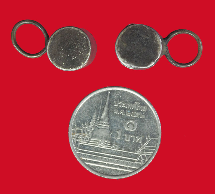 *33421 ปลอกสำหรับใส่ตะกรุดหรือหวาย หัวท้าย ทำด้วยเงิน เก่า 16