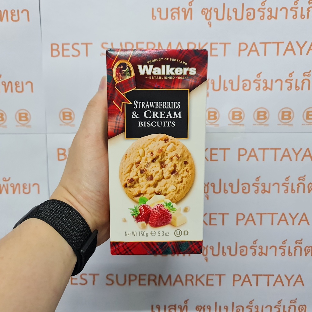 วอคเกอร์ส บิสกิต ผสมผลไม้ 150 กรัม Walkers Biscuits 150 g.